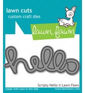 Lawn Fawn Scripty Hello die set